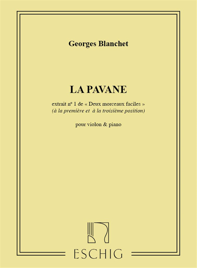 Pavane Violon-Piano